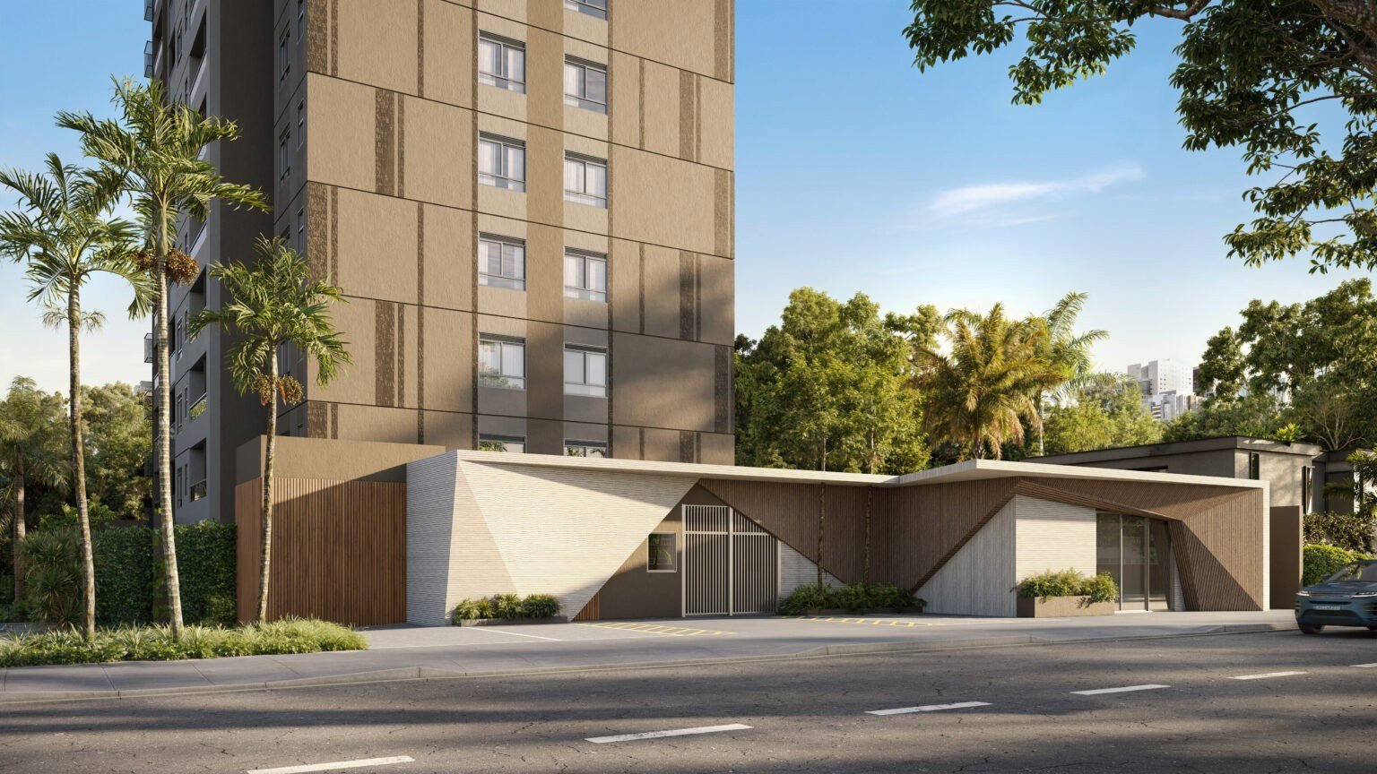 Fachada do residencial da opção imobiliária selecionada 01